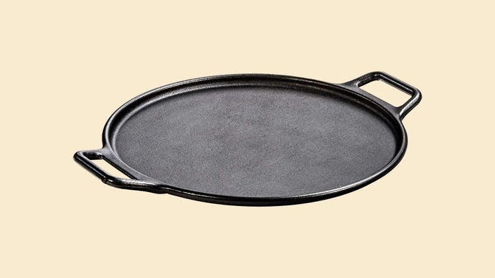 The Lodge Cast Iron Pizza Pan is great for making crispy pizzas in the oven.