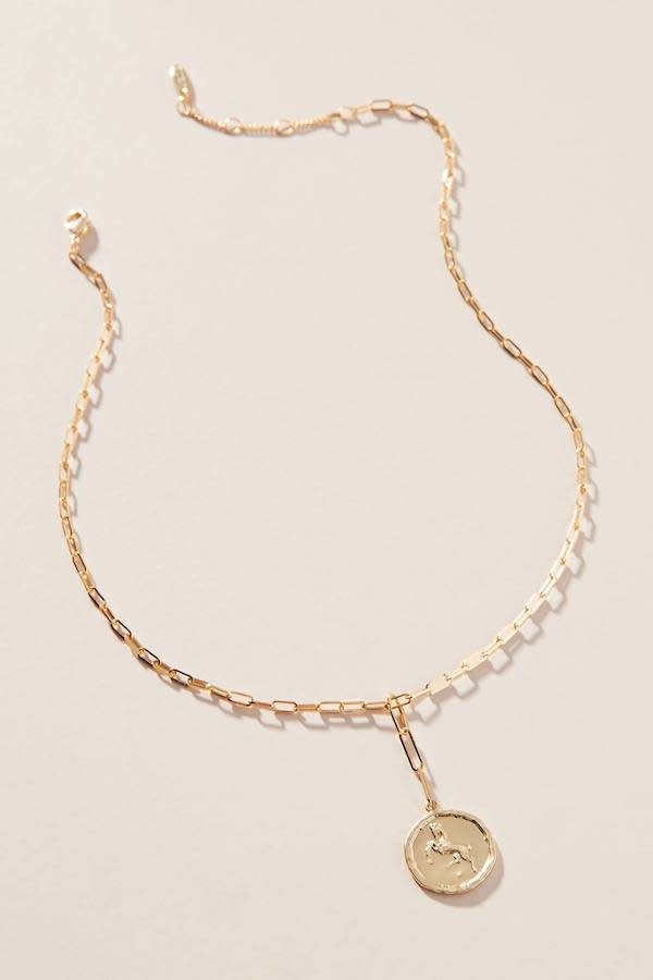 Anthropologie + Monogram Tag Pendant Necklace