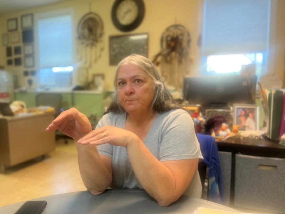 Brenda Gagne, newly elected chief of the Abenaki Nation of Missisquoi, said her first task is to bring a sense of trust back to her community, as seen on Nov. 15, 2023.