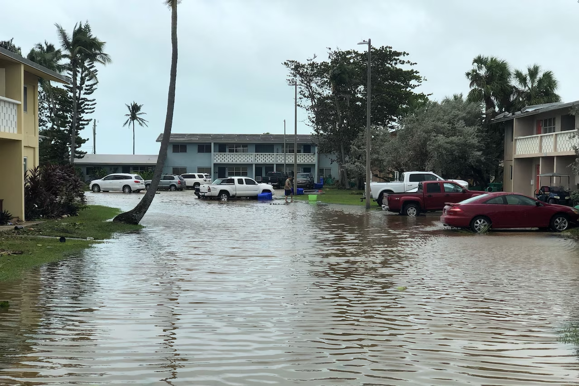 Hurricane Ian flooding hits Naval Air Station Key West, Fla., Sept. 28, 2022.