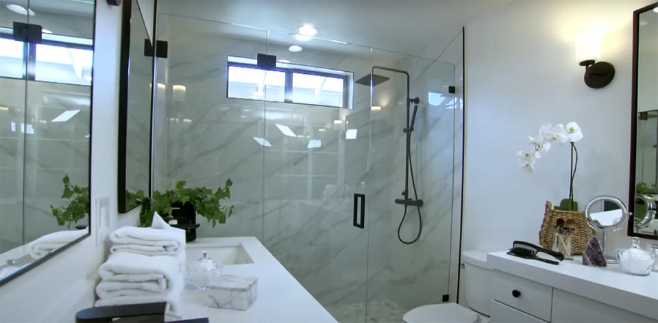 glass door shower