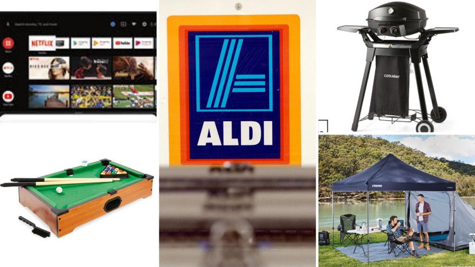 Android TV, toy pool table, barbecue and outdoor gazebo on sale as Special Buys at Aldi.