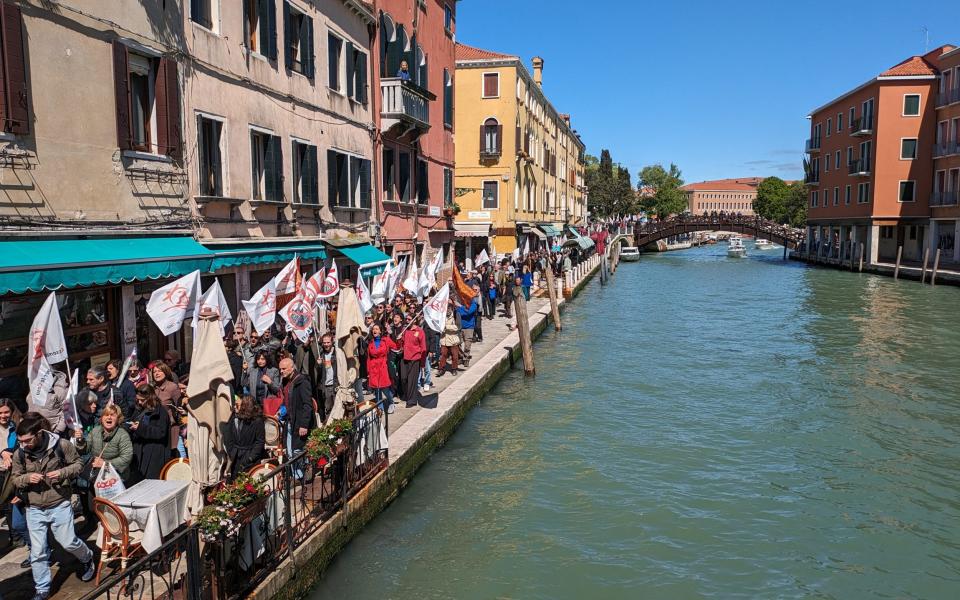 Venice ticketing protests