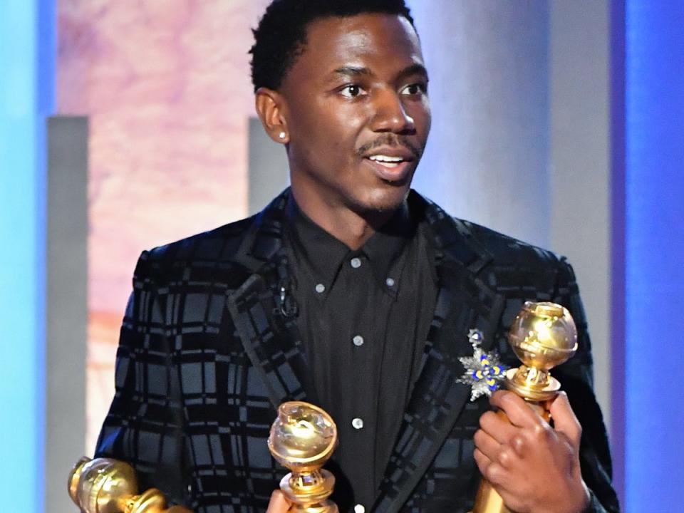 Jerrod Carmichael hosting the Golden Globes (Earl Gibson III/Shutterstock)