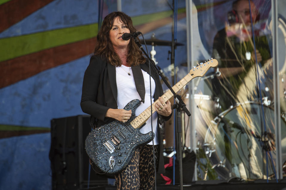 Alanis Morissette performs at the New Orleans Jazz and Heritage Festival on Thursday, April 25, 2019, in New Orleans. (Photo by Amy Harris/Invision/AP)