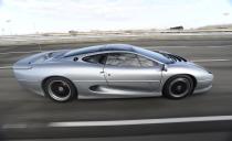 It never reached the 220 mph Jaguar aimed for, but it came close: A Jaguar XJ220 can achieve well in excess of 200 mph. It claimed a Guinness world record in 1993 as the world’s fastest production car at over 217 mph (with its exhaust catalysts removed and the rev limiter bumped up). Today, Jaguar claims the more modest 213 mph it achieved in its unaltered state when citing the XJ220 as the fastest car it has ever put in production.