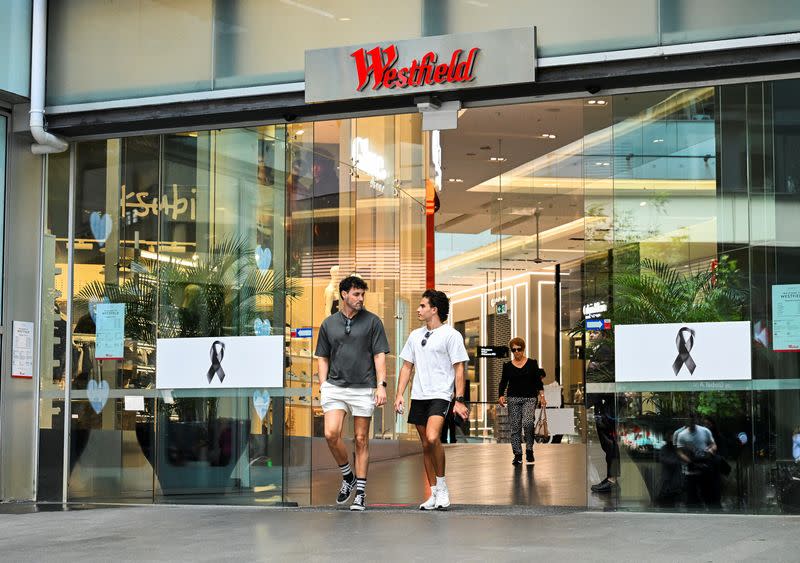 Westfield Bondi Junction re-opens to the public following the stabbing attacks which killed several people, in Sydney