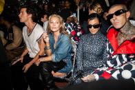 <p>Kate is as iconic on the runway as she is off—you can always find her sitting pretty in the front row of the biggest fashion shows. Shawn Mendes, Kourtney Kardashian, and Travis Barker accompany Moss in VIP seating at the Tommy Hilfiger Fall 2022 ready-to-wear runway show in Brooklyn. What a full-circle moment.</p>