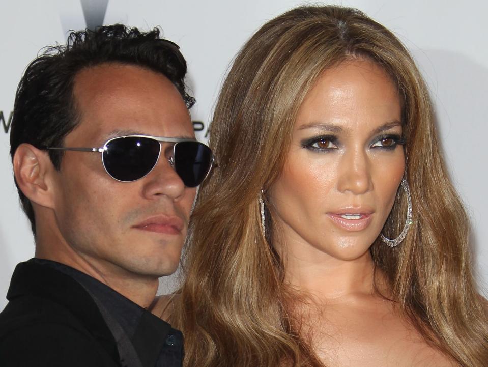 Marc Anthony and Jennifer Lopez attend the amfAR Cinema Against AIDS 2010 at the Hotel du Cap during the 63rd Annual Cannes Film Festival on May 20, 2010 in Antibes, France.