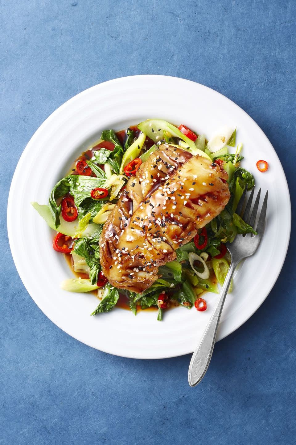 Soy-Glazed Cod and Bok Choy