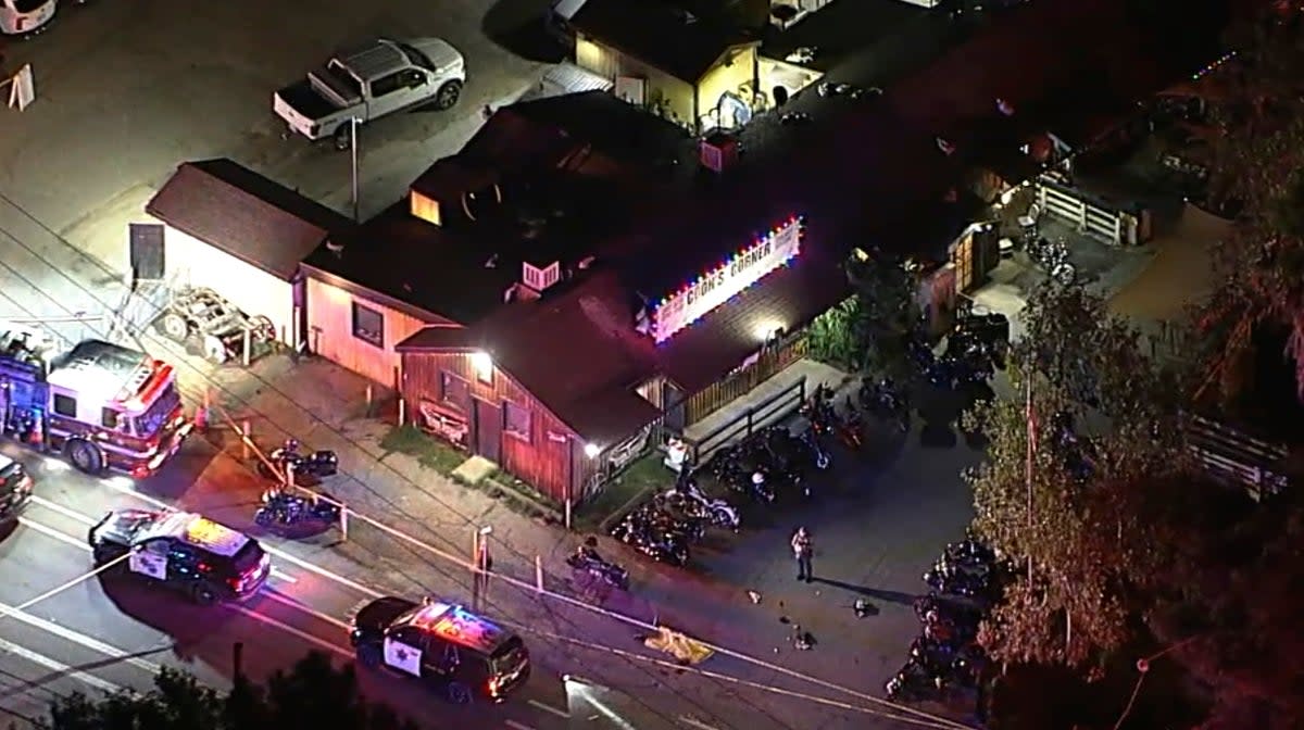 Cook’s Corner, known to be one of the most famous biker bars was left in shock and heartbreak on Wednesday night after a mass shooting left at least four dead  (AP)