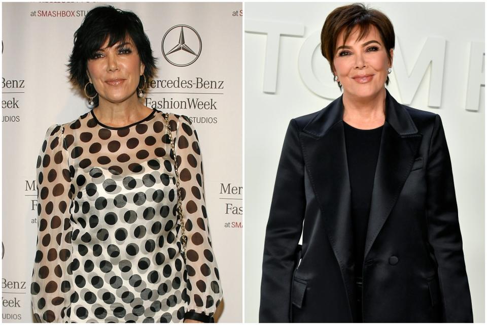 2007 vs today: Kris Jenner has upped the style stakes (Getty Images )