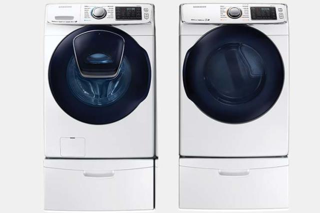 LG WM3670HWA Front Load Steam Washer & DLEX3370W Electric