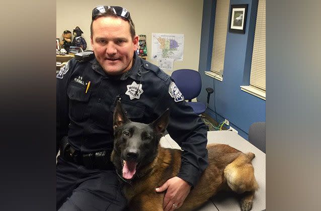 K-9 handler Sergeant Michael Pershall was riding his bicycle when he was struck and killed by an alleged drunk driver late August. Picture: Modesto Police Canine Association