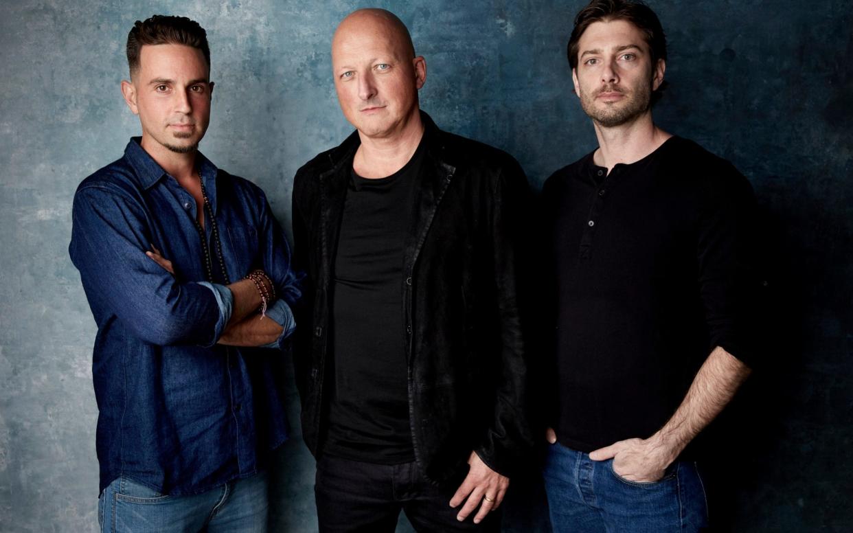 Wade Robson (L), director Dan Reed and James Safechuck (R) - Invision