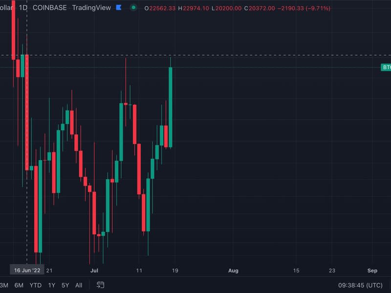 BTC/USD Daily Chart (Trading View)