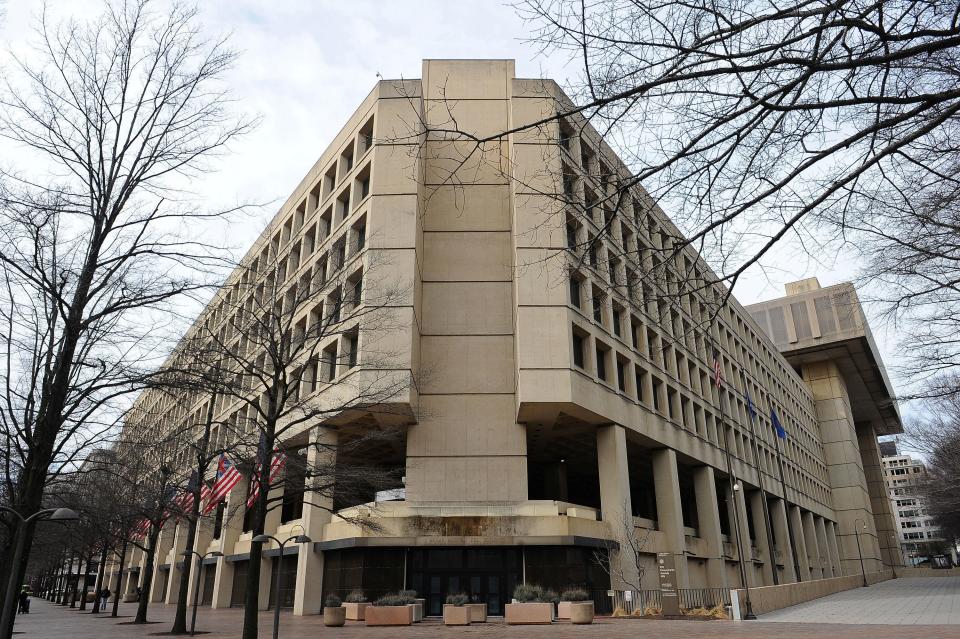 The FBI joined in the alert about election interference, but the FBI director said to be "confident that your vote counts." (Mary F. Calvert/Reuters)