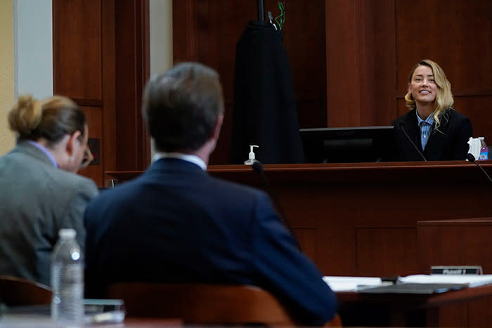 Johnny Depp en el juicio con Amber Heard