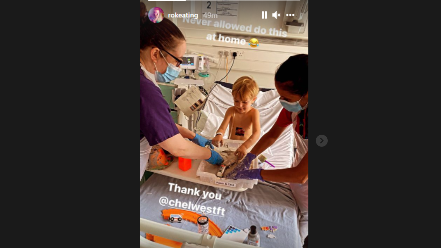 Ronan Keating's son is in hospital (Ronan Keating Instagram)