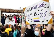 Participants attend the Equality March, organized by the LGBT+ community in Kyiv