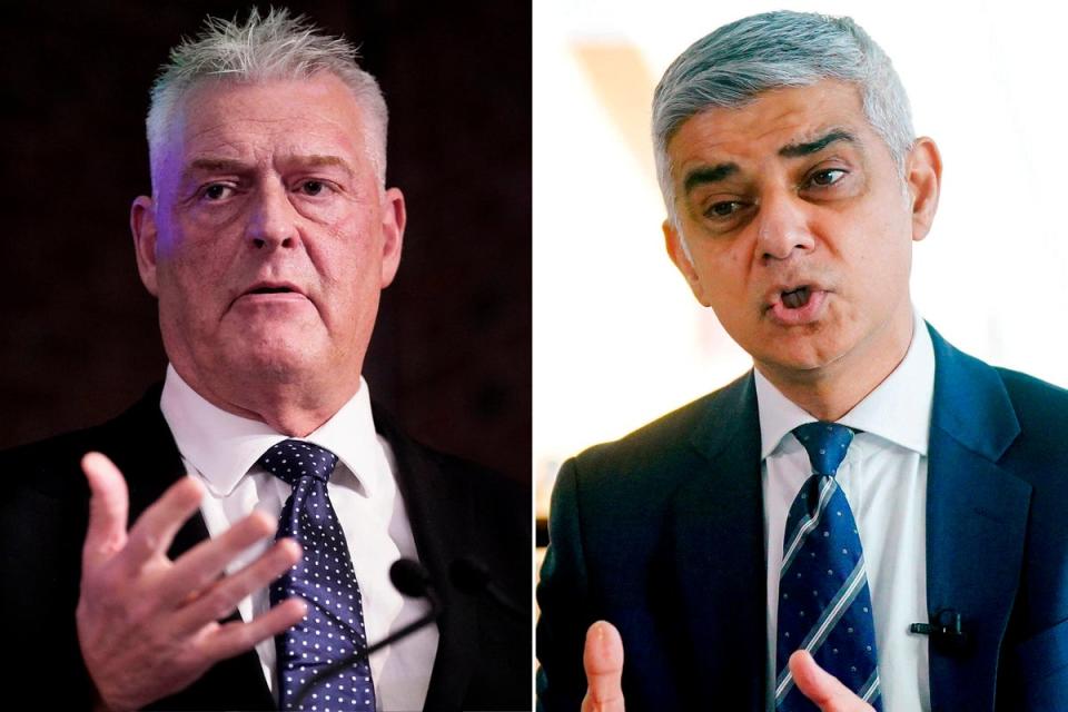 After the outburst from Lee Anderson, Sadiq Khan said ‘blatant anti-Muslim hatred is being tolerated from top to bottom of the Tory party’ (PA)