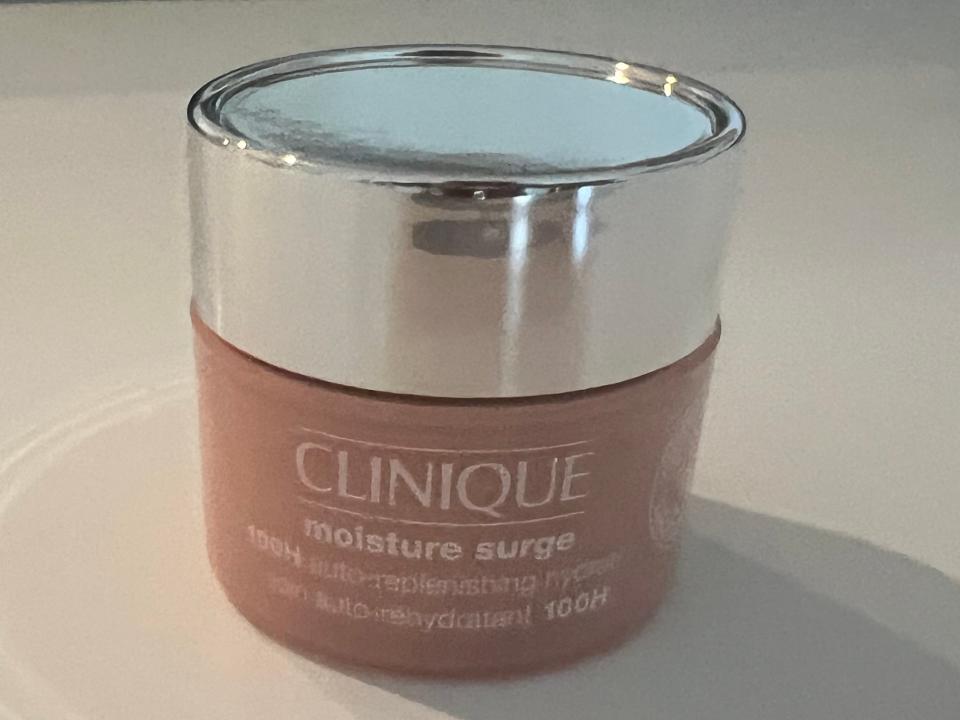 jar of clinique moisture surge moisturizer 