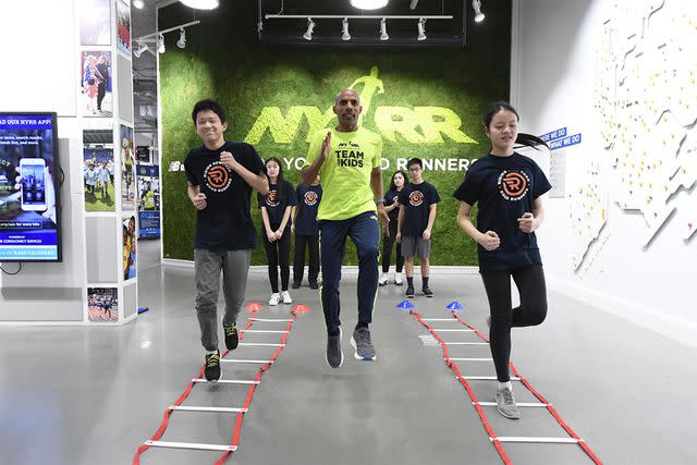 Jon Simon/NYRR Meb Keflezighi participates in NYRR RunCenter events surrounding the 2018 NYRR Virtual For the Kids 5K Benefiting Rising New York Road Runners (RNYRR).