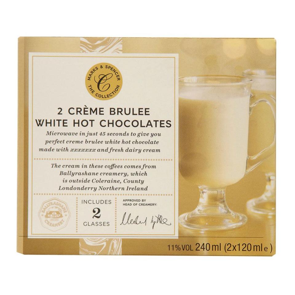 4) Crème Brulee White Hot Chocolate, £6