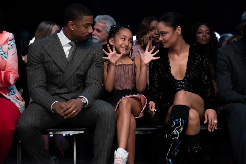 C3_10599_R2

(l-r.) Michael B. Jordan stars as Adonis Creed, Mila Kent as Amara and Tessa Thompson as Bianca in

CREED III 

A Metro Goldwyn Mayer Pictures film

Photo credit: Eli Ade

© 2023 Metro-Goldwyn-Mayer Pictures Inc. All Rights Reserved

CREED is a trademark of Metro-Goldwyn-Mayer Studios Inc. All Rights Reserved.