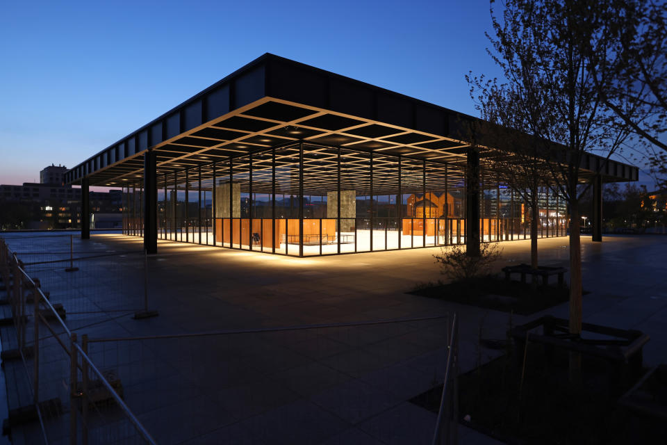 The Neue Nationalgalerie museum in Berlin, Germany.