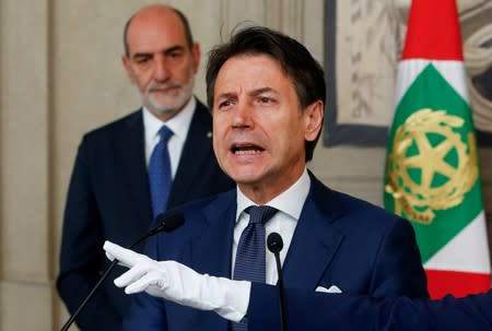 FILE PHOTO: Italian President Mattarella meets PM Conte, in Rome