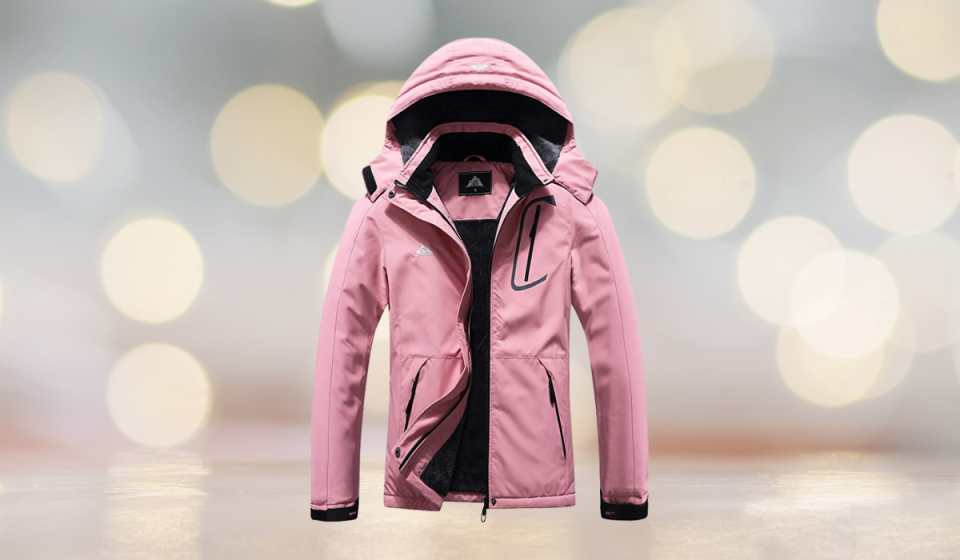 Pink ski jacket