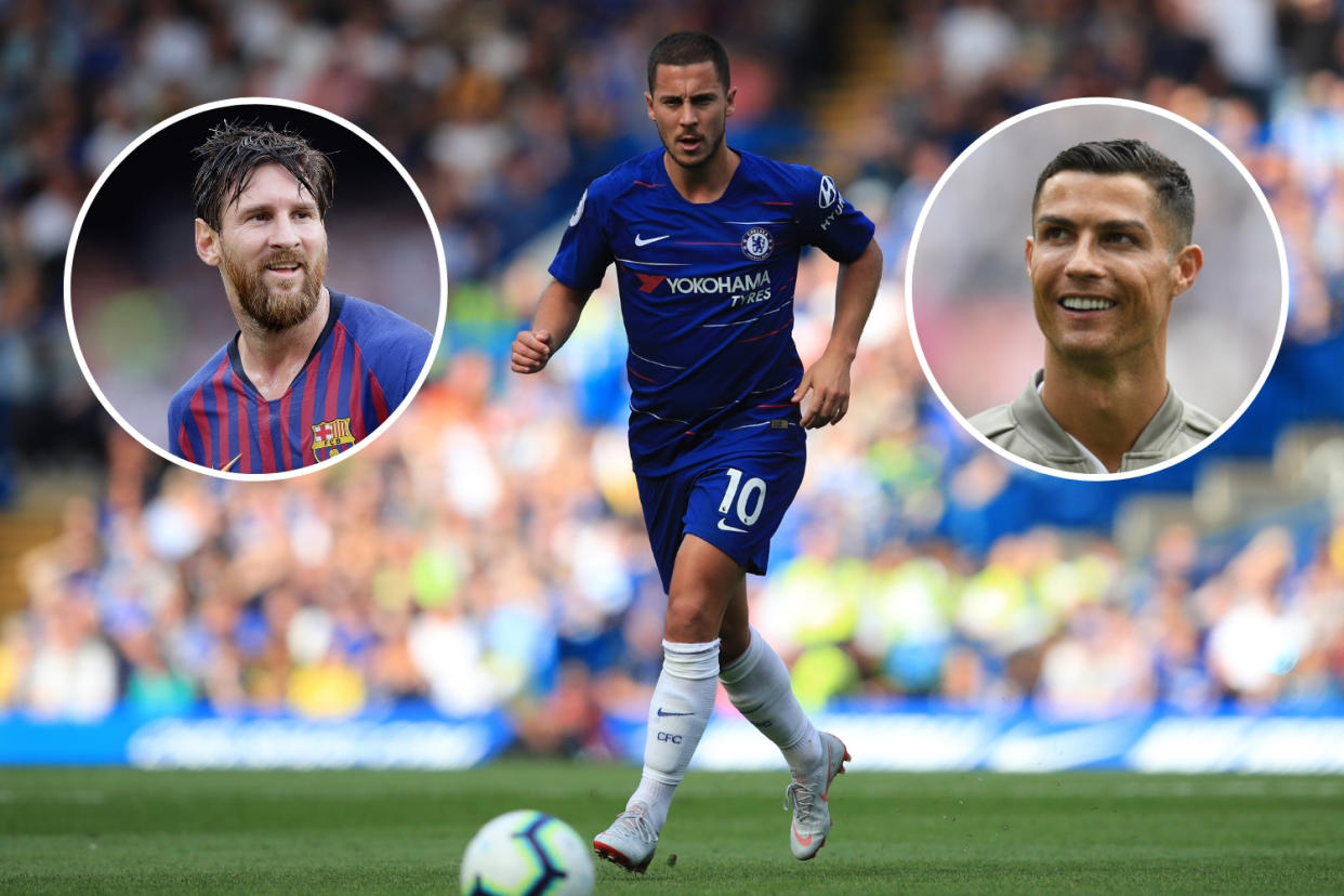 Eden Hazard must be more ruthless in front of goal if he wants to be classed in the same bracket as Lionel Messi and Cristiano Ronaldo