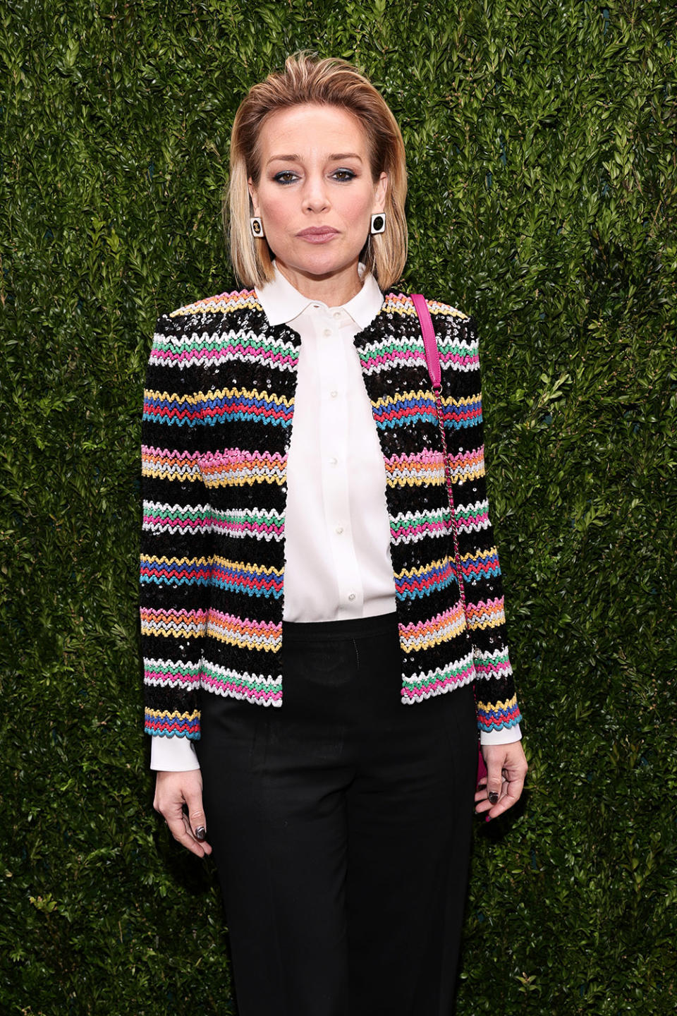 Piper Perabo, wearing CHANEL, attends the CHANEL Tribeca Festival Women's Lunch to celebrate the "Through Her Lens" Program at Odeon on June 09, 2023 in New York City.
