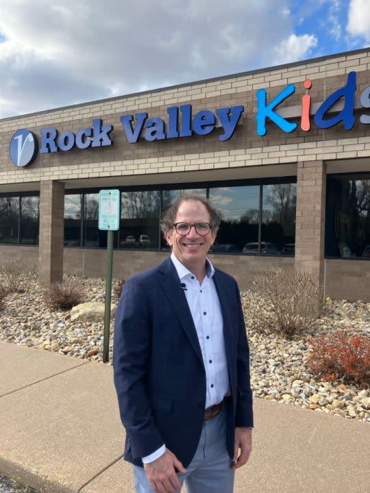 Rock Valley CEO Mike Horsfield at the new Rock Valley Kids clinic, 1008 W. 35th St., Davenport, on April 9, 2024 (photos by Jonathan Turner).
