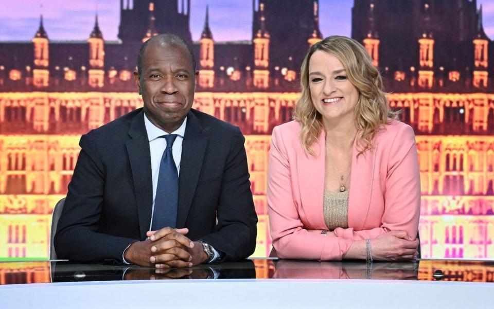 Laura Kuenssberg and Clive Myrie will lead the BBC's election night coverage