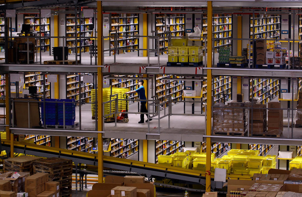 Amazon Warehouse Employees Prepare For Their Busiest Time Of Year