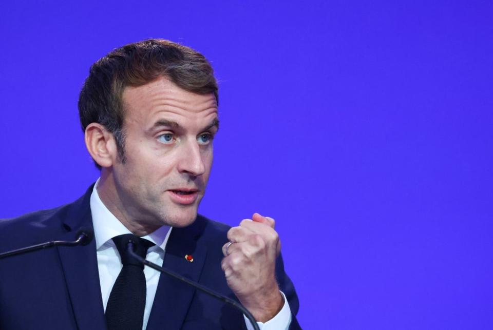 Emmanuel Macron was infuriated after Boris Johnson posted proposals on Twitter (Yves Herman/PA) (PA Wire)