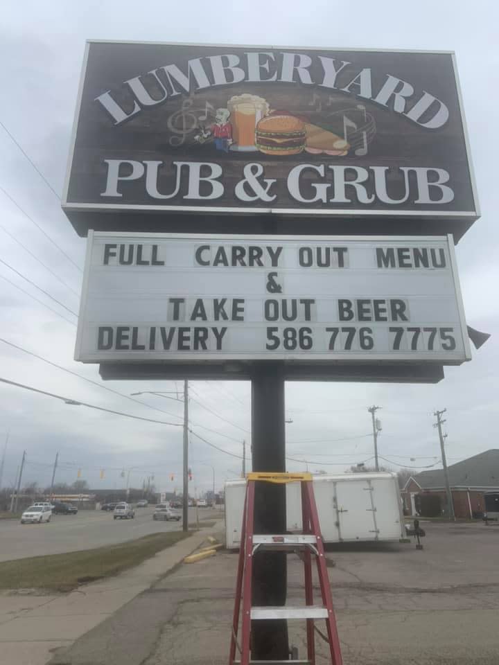 Lumberyard Pub and Grub, located in Warren