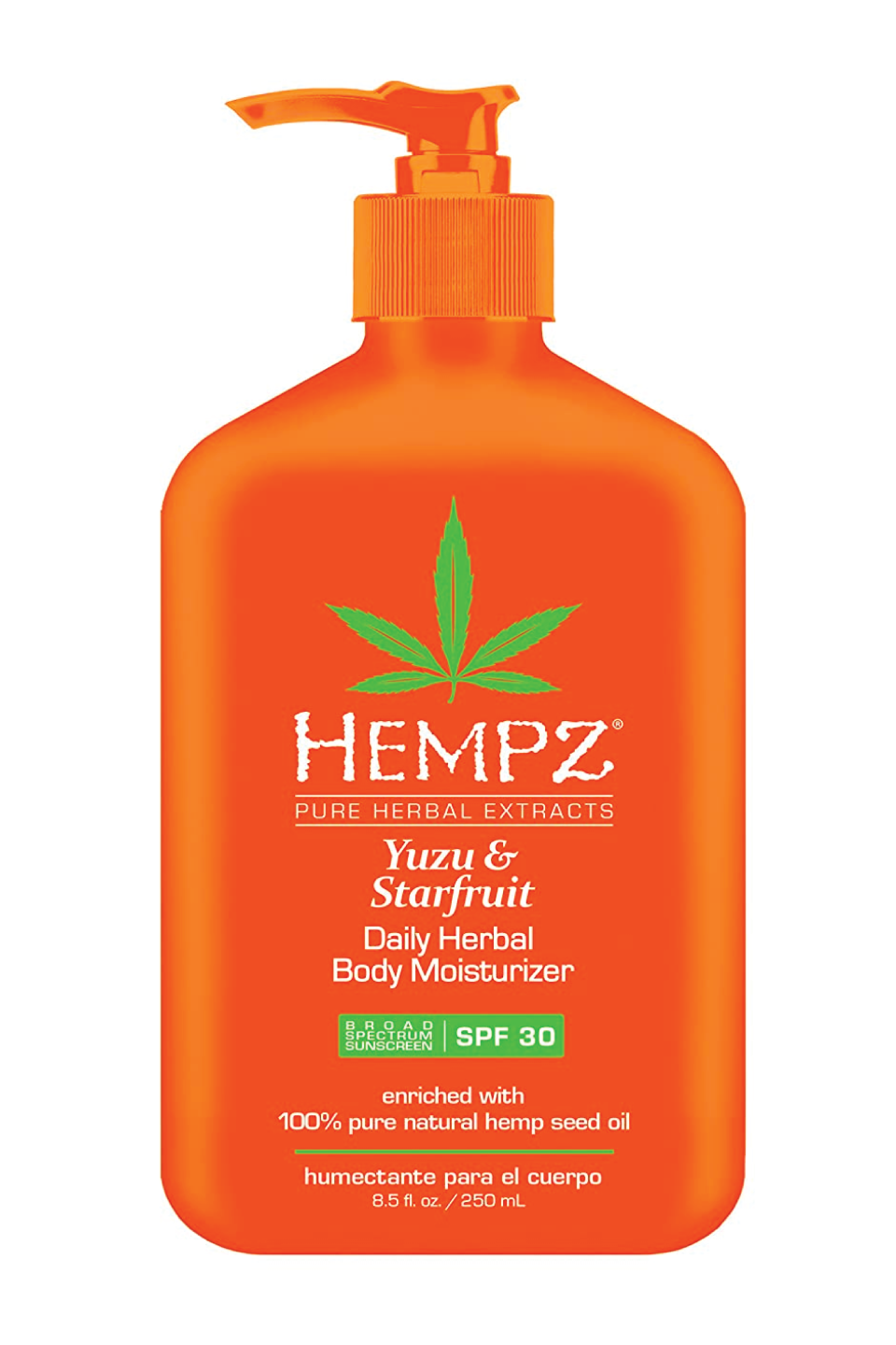 12) Hempz Yuzu & Starfruit Daily Herbal Lotion with Broad Spectrum SPF 30