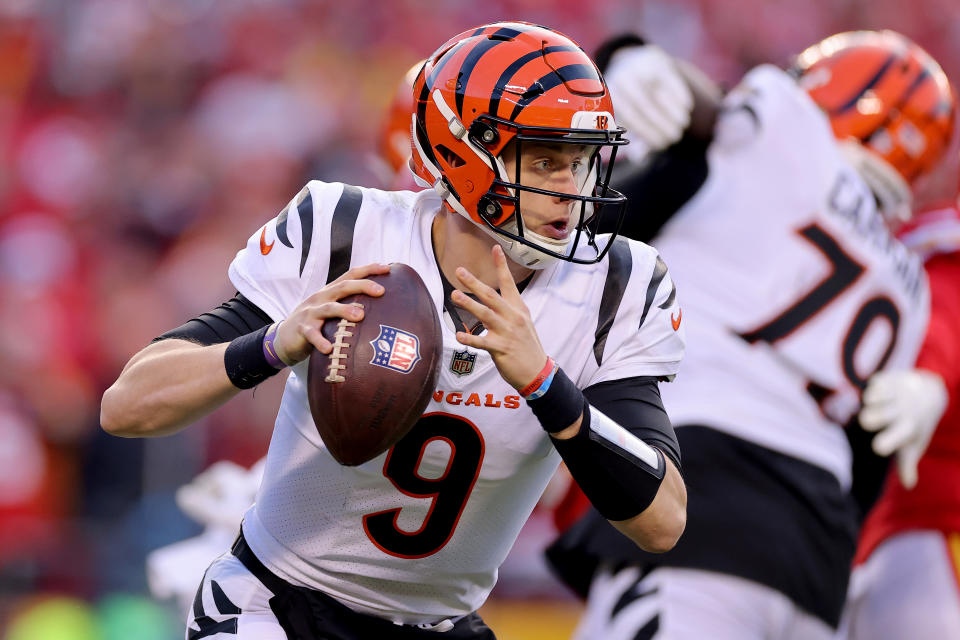 Joe Burrow and the Bengals follow a dangerous recipe, but getting punched in the face and then punching back harder has worked three straight playoff games now. (Photo by David Eulitt/Getty Images)