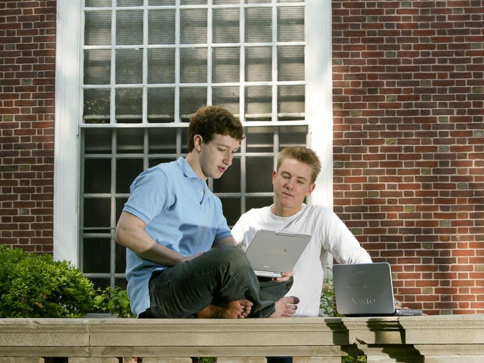 Mark Zuckerberg Chris Hughes Harvard Facebook early years