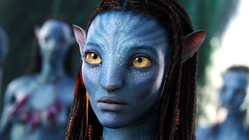 Zoe Saldana in Avatar.