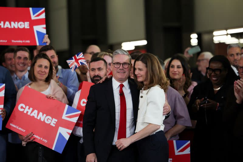 Britain's Labour Party leader Keir Starmer wins the general election