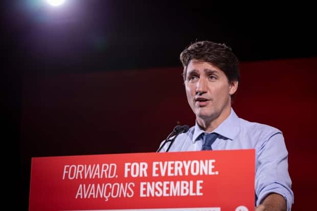 Liberal Party Leader Justin Trudeau addresses members of the media at a campaign stop in Toronto on Sept. 1, 2021. (Evan Mitsui/CBC - image credit)