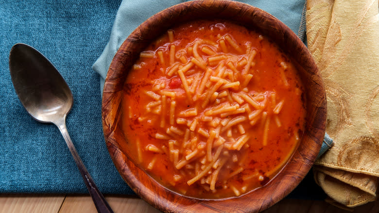 Sopita in a brown bowl