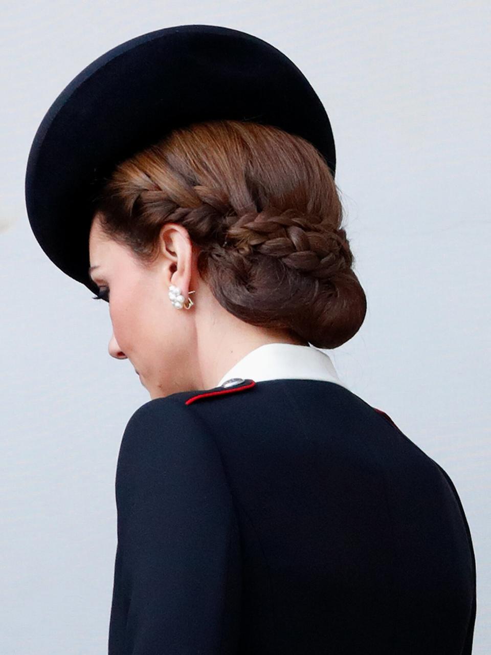 Catherine, Duchess of Cambridge attends the annual Remembrance Sunday Service at The Cenotaph on November 11, 2018 in London, England