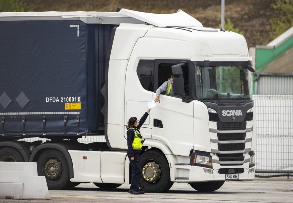 The Northern Ireland Protocol has led to checks on some goods entering Northern Ireland (Liam McBurney/PA) (PA Wire)