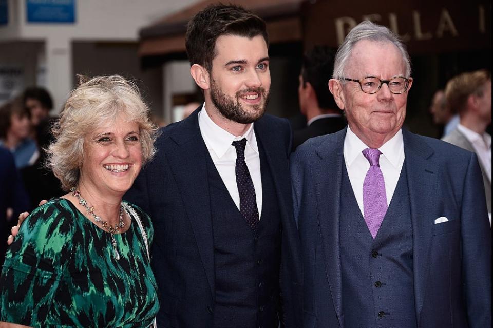 Perks of the job: Hilary Whitehall, Jack Whitehall and Michael Whitehall attend the World Premiere of “The Bad Education Movie” at the Vue West End on August 20, 2015 in London, England. (Photo by Ian Gavan/Getty Images)