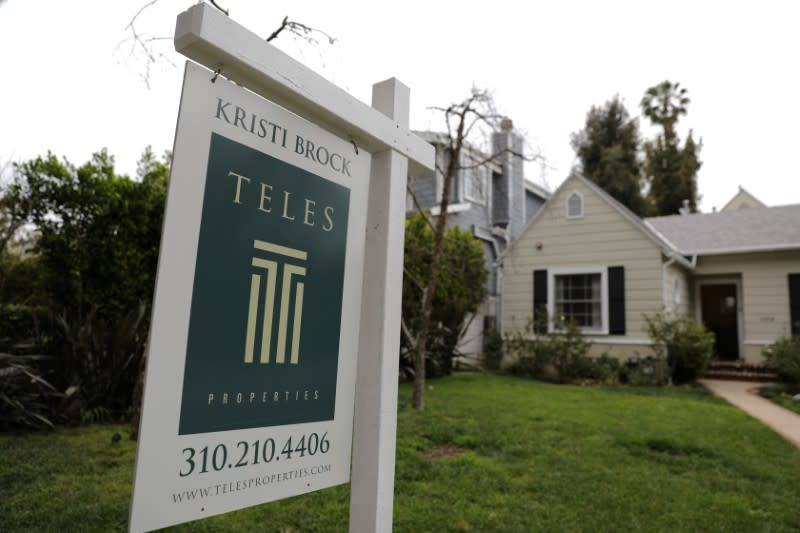 FILE PHOTO: A home for sale is seen in Santa Monica